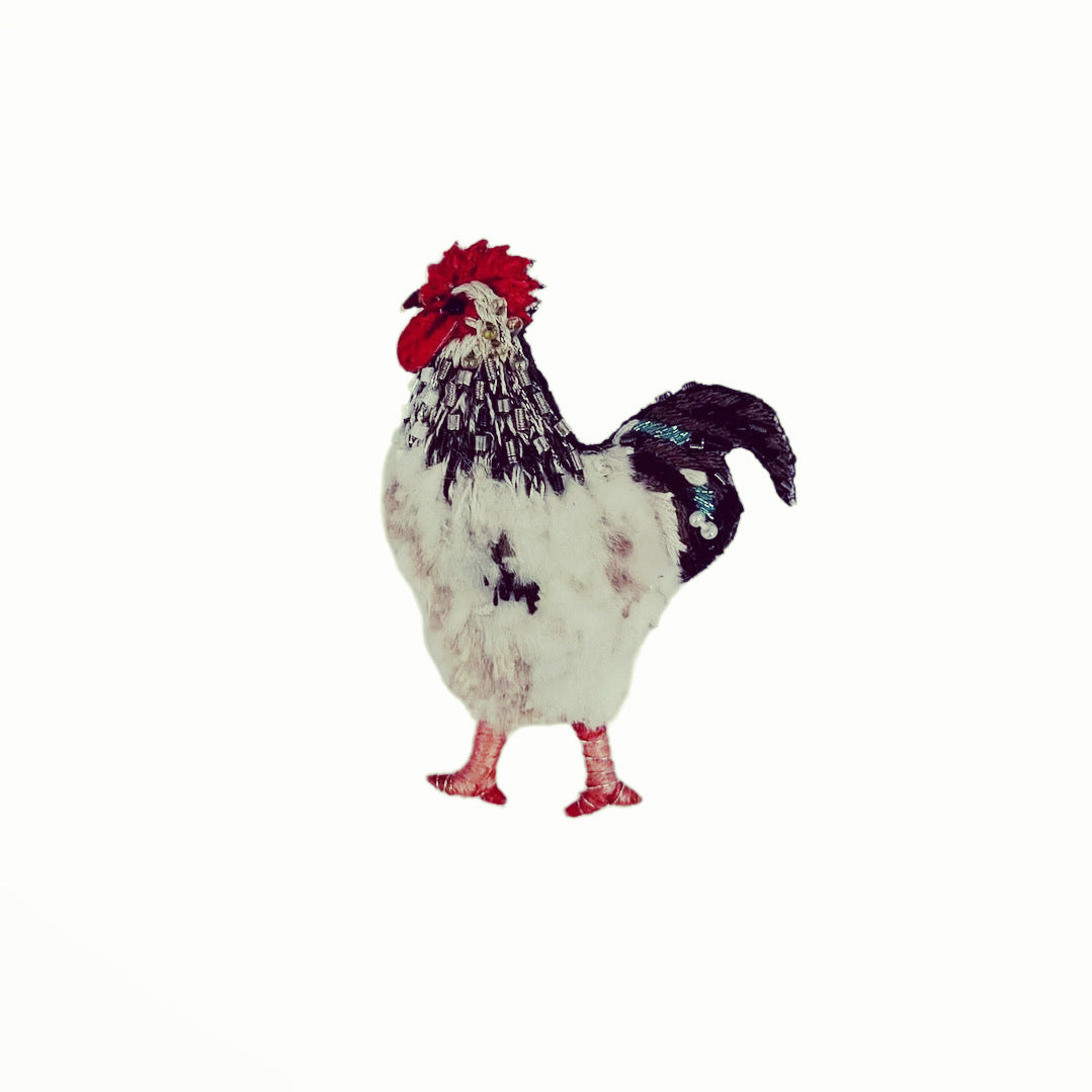 Light Sussex Chicken Brooch