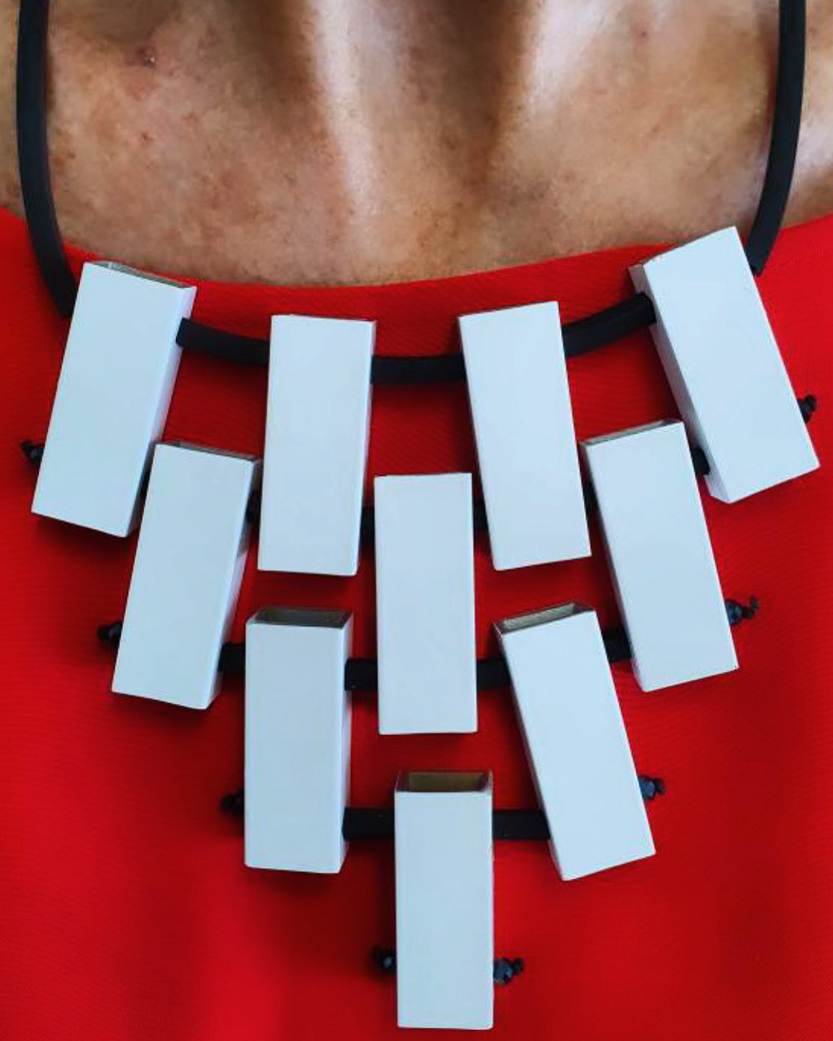 White Aluminium Necklace