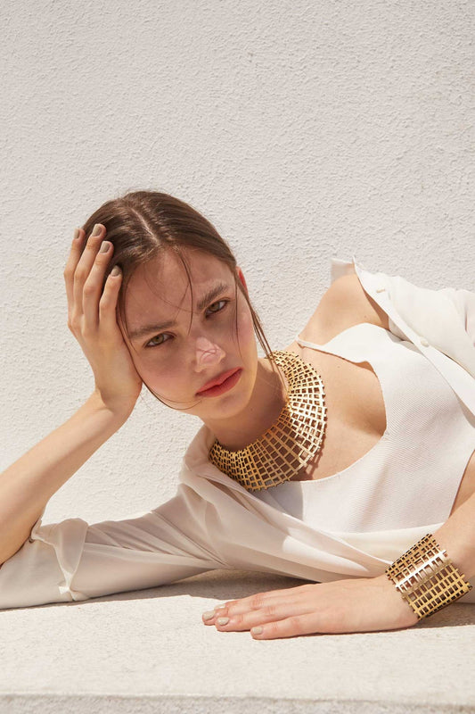 Iskin Sister, Gold necklace,Argentina, one piece