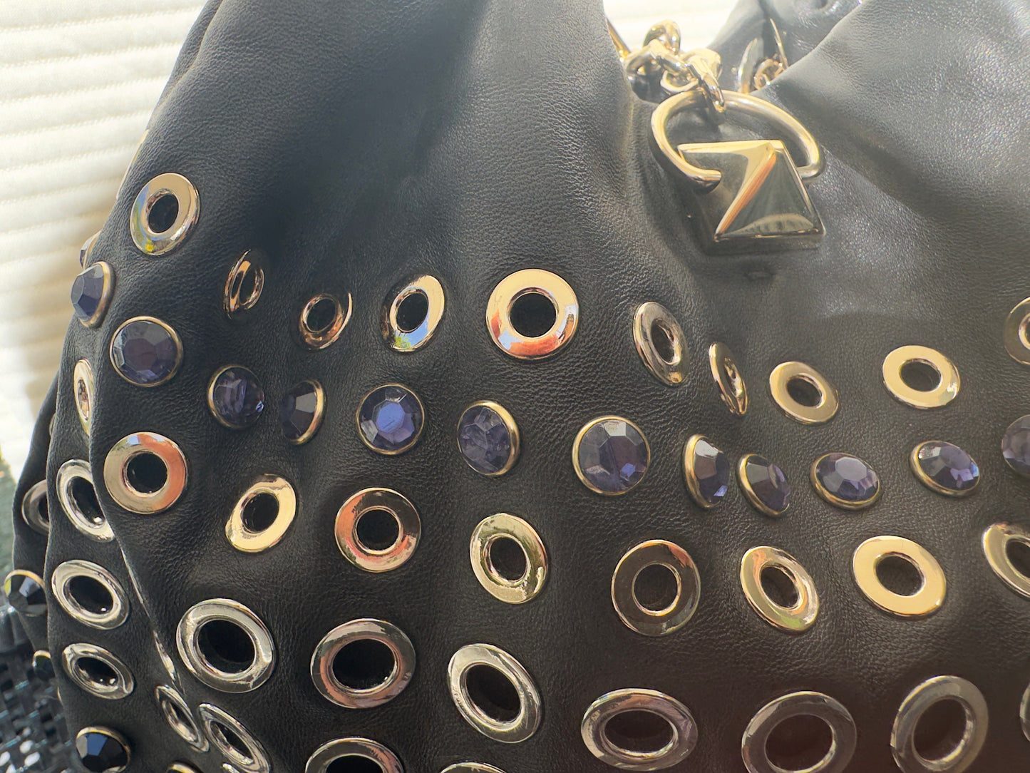 Sonia Rykiel Embellished Domino Bag