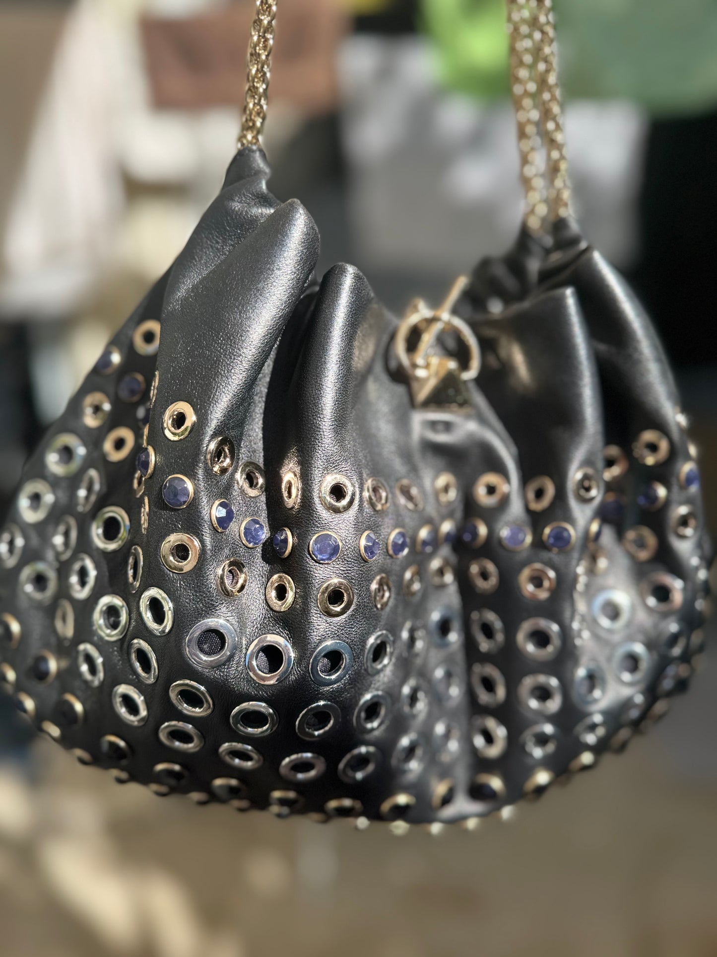 Sonia Rykiel Embellished Domino Bag