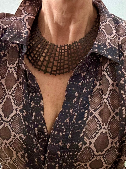 Black Mesh Necklace