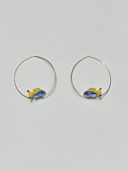 Fish yellow Earrings