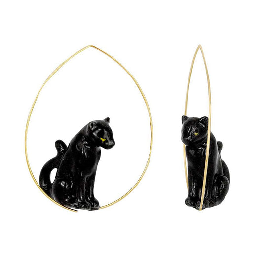 Panther standing Earrings