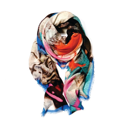 Isabelle Guggenheim, Scarf, one piece, double sided print