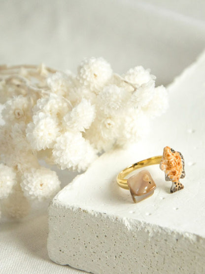 Shell Fish Adjustable Ring