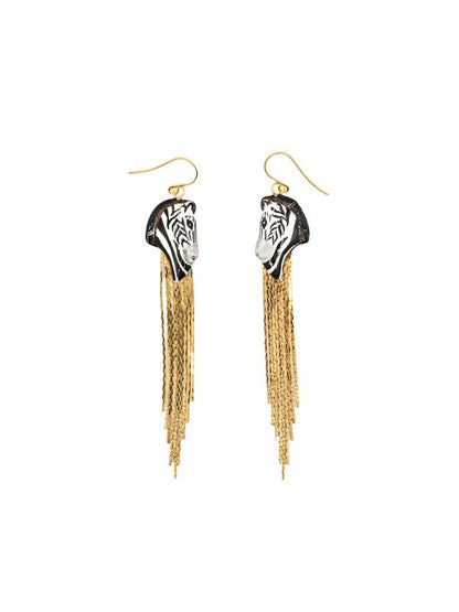 Zebra Earrings